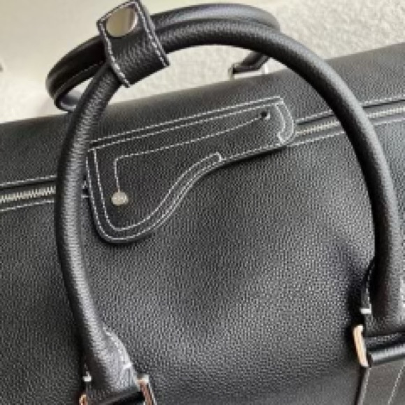 Dior Black Leather Lingot 50 Duffle Bag - Picture 5 of 8